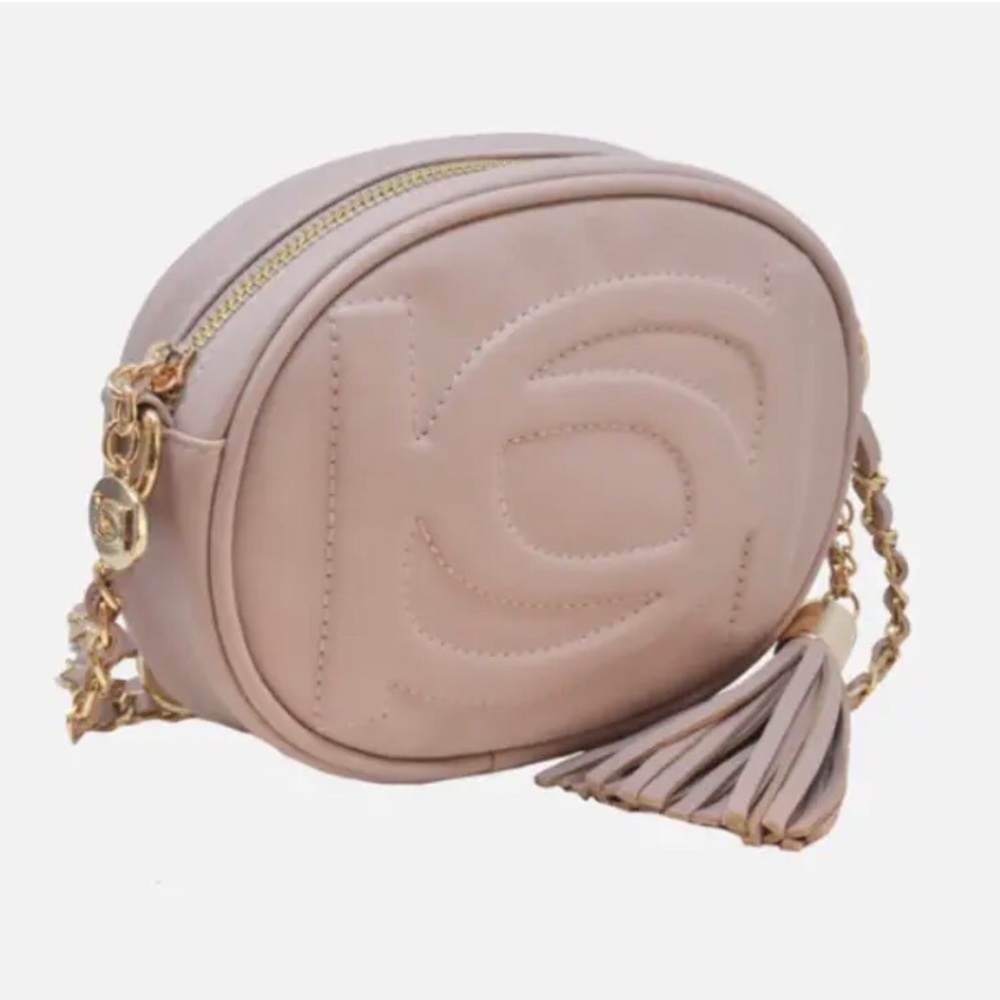 BeBe Purse TAYRN ROUND CROSSBODY Authentic Mauve Color New with tags